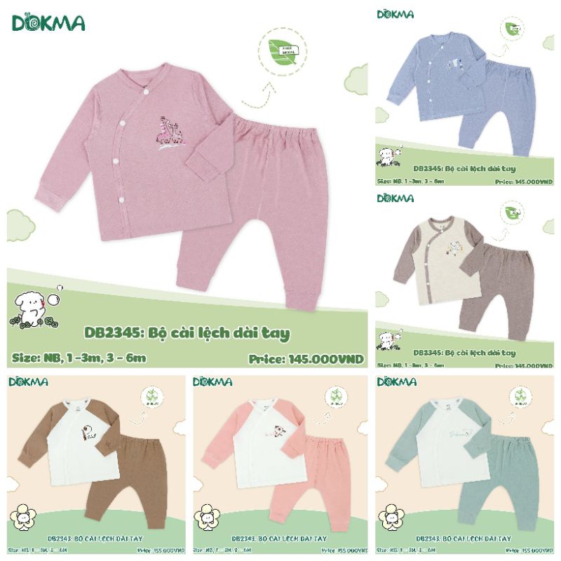 Bộ dài tay dokma( 1-12m)