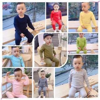 Đồ Dài Tày cho bé trai, đồ dài tay cho bé gái, bộ thu đông trơn dài tay cho bé trai hoặc gái size từ 5-20kg