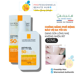 Kem Chống Nắng La Roche Posay Anthelios Invisible Fluid SPF 50+ chống nắng quang phổ rộng bảo vệ da tối ưu 50ml