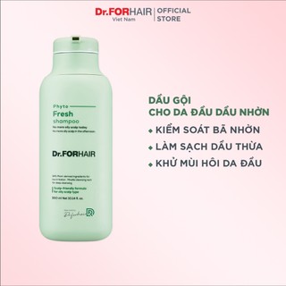 Dầu gội chiết xuất thực vật giảm dầu, nhờn, mùi hôi cho da đầu Dr.FORHAIR Phyto Fresh Shampoo
