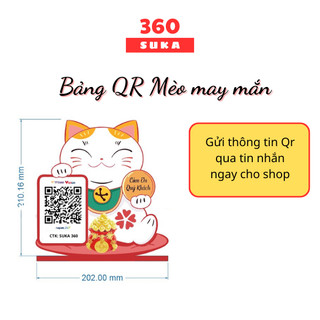 Bảng quét mã QR - Nhận In mã QR theo yêu cầu - Gửi mã QR vào tin nhắn shopee - Suka 360