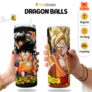 Bình Giữ Nhiệt Hình Dragon Ball - 600ml - Inox 304 - Tặng Túi Xách - Tỉ Mỉ Studio