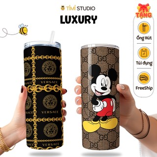 Bình Giữ Nhiệt Luxury - 600ml - Inox 304 - Tặng Túi Xách - Tỉ Mỉ Studio