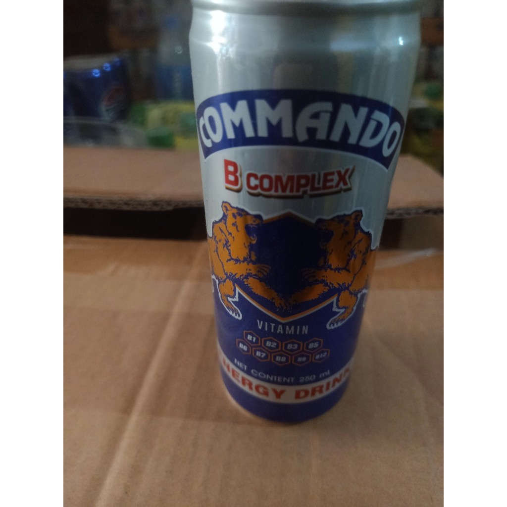 Nước tăng lực commando lon 250ml