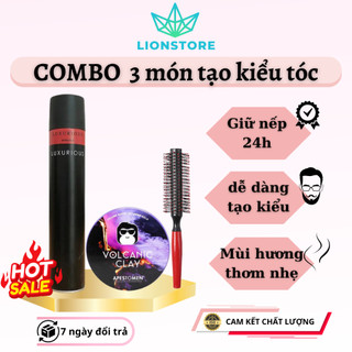 Sáp vuốt tóc nam nữ VCN cao cấp gôm xịt tóc LUXU bóng mượt kèm lược tạo kiểu