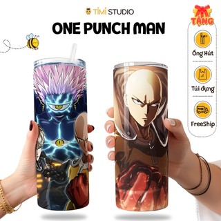 Bình Giữ Nhiệt One Punch Man - 600ml - Inox 304 - Tặng Túi Xách - Tỉ Mỉ Studio