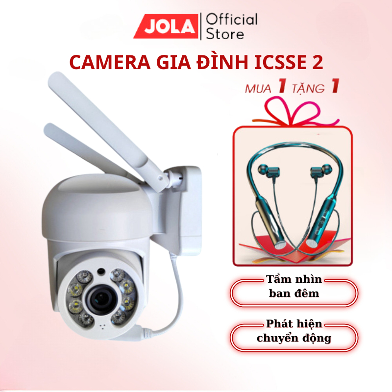 Camera giám sát  ICSee 1 không dây wifi hồng ngoại ngoài trời siêu đẹp, camera wifi chống nước