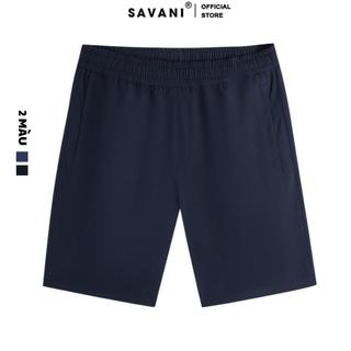Quần đùi nam  SAVANI  vải gió 2 sọc thể thao, thoải mái vân động , co dãn tốt, cạp chun thoải mái-MSG002S4