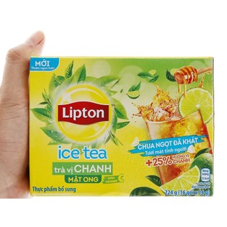 Trà Lipton Ice Tea chanh mật ong hộp 224g