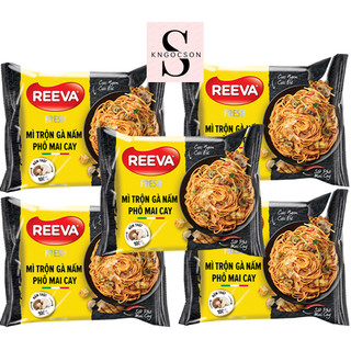 Combo 5 gói Mì trộn gà nấm phô mai cay Reeva 85g