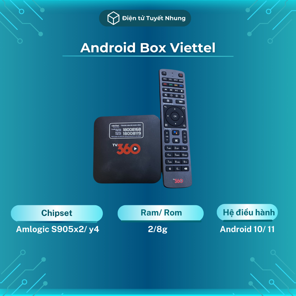 TV Box Viettel Nhiều Mã, Full Zin, Rom ATV, Miễn Phí Thuê Bao - Android Box Viettel Lỗi 1-1 1 Tháng