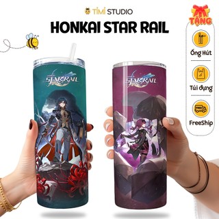 Bình Giữ Nhiệt Hình Honkai Star Rail  - 600ml - Inox 304 - Tặng Túi Xách - Tỉ Mỉ Studio