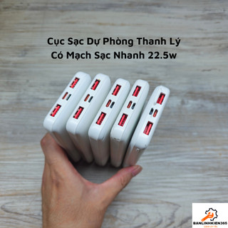 Thanh Lý Lấy Linh Kiện Sạc Dự Phòng Có Mạch Sạc Nhanh 22.5w,Lõi 10000mah