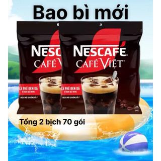 Nescafe cafe Việt đen.COMPO 2 bịch(70 gói nhỏ trong 2 bịch)