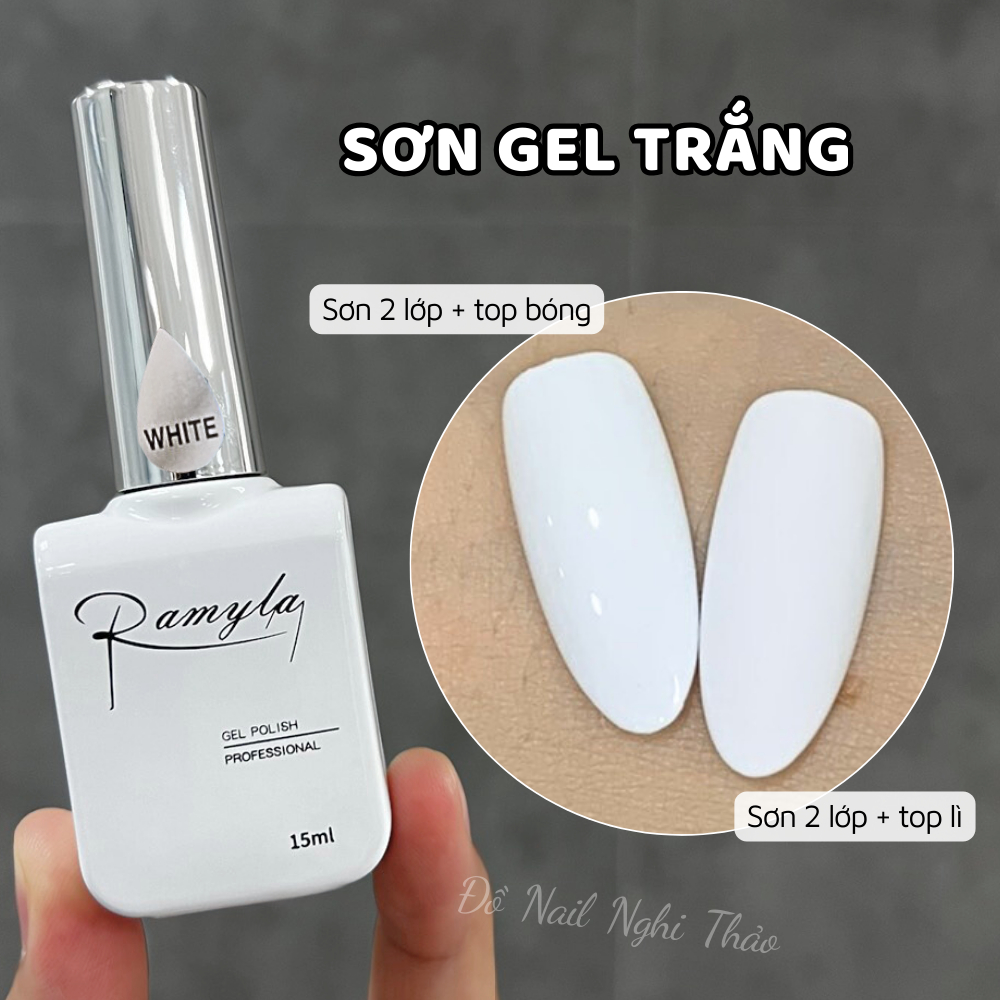 Sơn gel đen trắng nước gạo RAMYLA 15ml | BigBuy360 - bigbuy360.vn