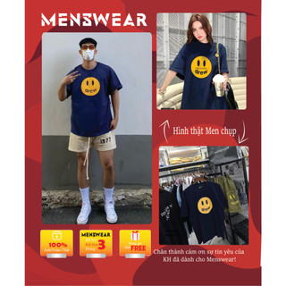 Áo thun drew mascot xanh navy form rộng - new season - full tag mark túi hãng