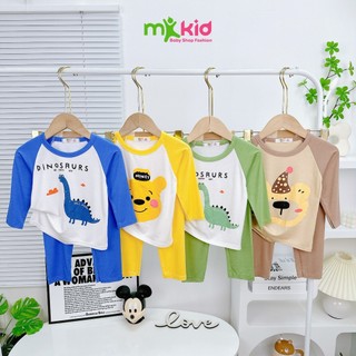 Bộ Thu Đông Dài Tay Cho Bé 6-26KG 💖Bộ Thun Lạnh Dài Tay mềm Mát Cho Bé Trai Bé Gái
