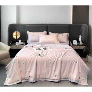 Set 4 món chăn hè lụa thái ZingZingMart mềm mướt nhập khẩu cao cấp