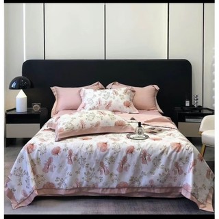 Set 4 món chăn hè lụa thái ZingZingMart mềm mướt nhập khẩu cao cấp