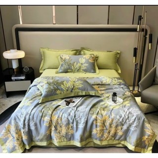 Set 4 món chăn hè lụa thái ZingZingMart mềm mướt nhập khẩu cao cấp