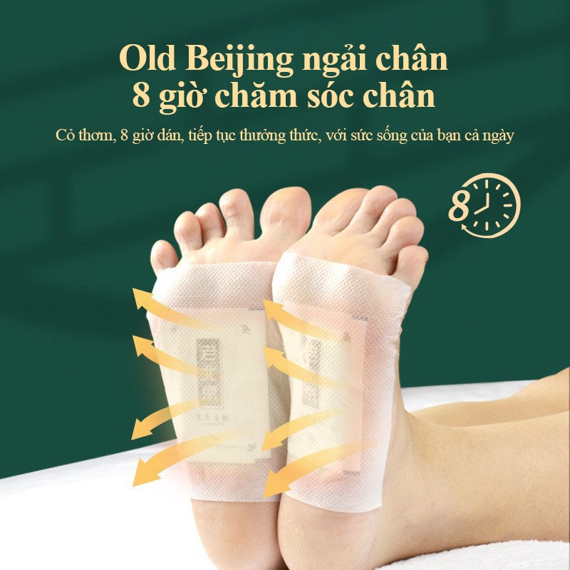 【Hộp 50 Miếng】Miếng Dán Chân Thảo Dược Miếng Dán Thải Độc Chân Ngải Giúp Thư Giãn Ngủ Ngon - Giảm Đau Mổi