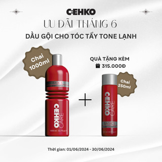  Dầu gội cho tóc tẩy tone lạnh C:EHKO 250ml/1000ml
