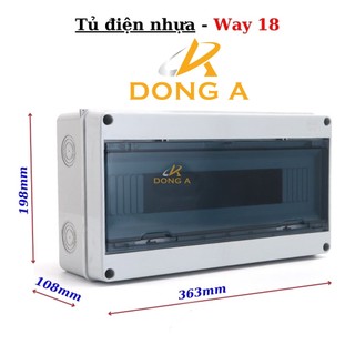 Tủ điện nhựa Way-18 (lắp nổi chống nước),Tủ điện 18 WAY chống nước IP66 – Tủ điện lắp nổi, Vỏ tủ điện