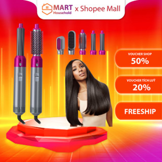 Máy Sấy Tóc Smart Gadgets Đa Năng 5 In 1 Kiêm Máy Làm Tóc, Uốn, Duỗi, Làm Xoăn Tự Động Không Hư Hại Tóc New