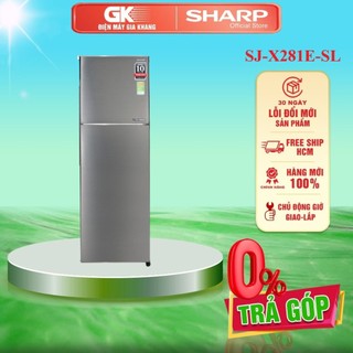 SJ-X281E-SL - Tủ Lạnh Sharp Inverter 253 lít SJ-X281E-SL - BẢO HÀNH CHÍNH HÃNG - GIAO MIỄN PHÍ HCM
