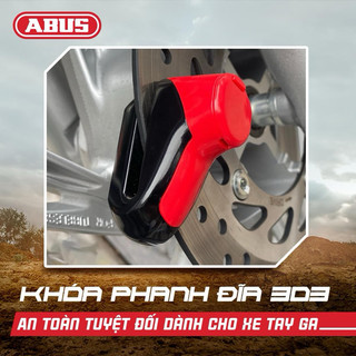 Khóa đĩa xe máy abus 303 red c/sb - msoft