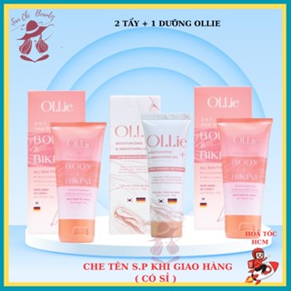 Kem tẩy lông ollie, combo kem tẩy lông vùng kín, lông tay, chân, toàn thân kèm kem dưỡng sau tẩy an toàn, lành tính