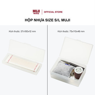 Hộp nhựa size s/l muji
