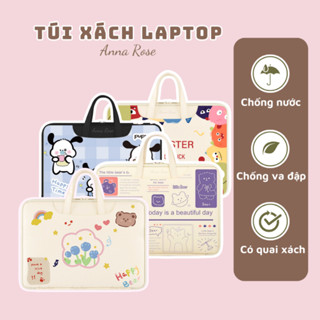Túi xách đựng laptop có đệm mềm mại, túi chống sốc laptop 15.6 inch/ 14 inch/ 13 inch  cao cấp phong cách Hàn Quốc