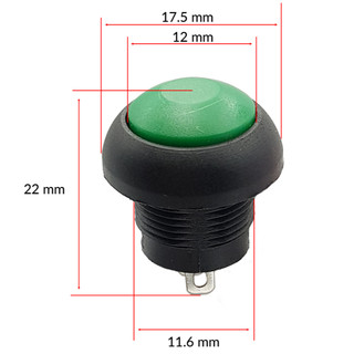 Nút nhấn nhả PBS-33B 12mm