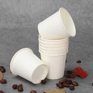Bộ 50 Ly Giấy trắng dùng thử sản phẩm 3oz Ly giấy uống nước, ly giấy nhỏ văn phòng, ly giấy test sample