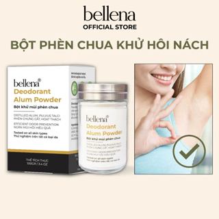 Phèn chua khử mùi hôi nách bột phèn chua chưng cất khử mùi hôi nách Bellena PC1 100gr