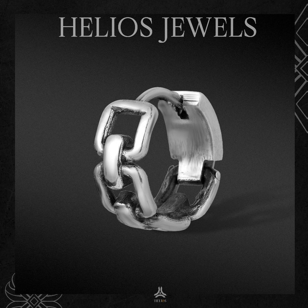 Khuyên Tai Bạc Nam, Nữ S925 Break Helios Silver Original