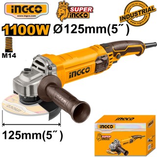 MÁY MÀI GÓC INGCO 1010W - 125m ĐIỀU CHỈNH TỐC ĐỘ AG10108-5/AG110038