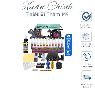 Bộ máy xăm hình Solong 20 lọ mực và 2 máy