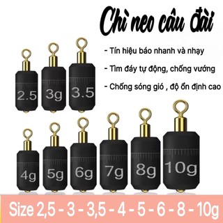 Chì neo câu cá, chì chạy câu đài chuyên dùng câu cá nhát hiệu quả. Combo 5 viên. Hoàng Nam Fishing