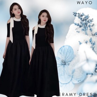 [Eramy Dress] Đầm WAYO thiết kế khoét vai thắt nơ xinh đẹp sang trọng