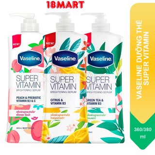 SỮA DƯỠNG THỂ VASELINE SUPER VITAMIN BRIGHTENING SERUM 360ml/380ml