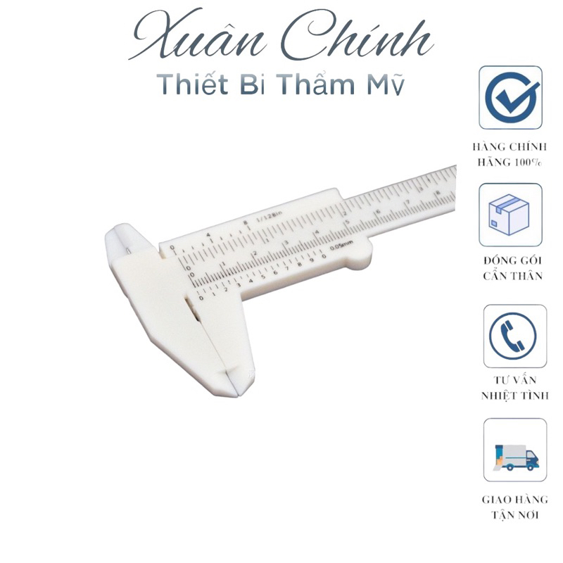 Thước Đo Lông Mày Mí Mỏ Vịt Tỉ Lệ Vàng
