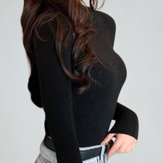  Áo len nữ cổ lọ len tăm mềm mịn form ôm body thời trang phong cách Hàn Quốc KHÀN 