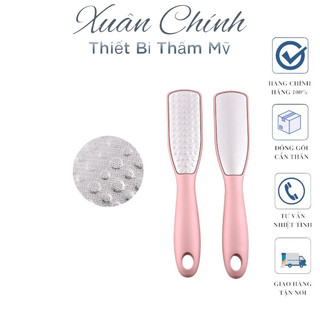 [HN SPA ] Bàn Chà Gót Chân Nhỏ gọn 2 Mặt Cao Cấp Màu Hồng Chuyên Dùng Cho SPA NAIL TMV
