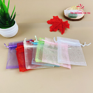 Túi vải voan dây rút 7x9cm đựng đá đồ trang sức tiện lợi