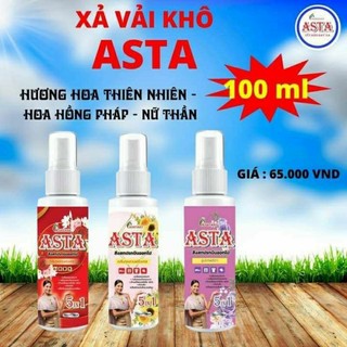 Xả vải khô chính hãng asta, khử mùi hôi, kháng khuẩn trên quần áo, giày dép, mũ bảo hiểm, toilet, phòng ngủ, xe ô tô...