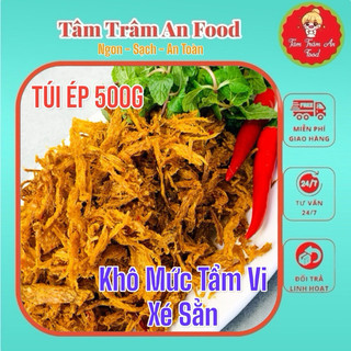 500g khô mực xé tẩm vị dùng trộn Bánh tráng Hoặc Dùng Liền