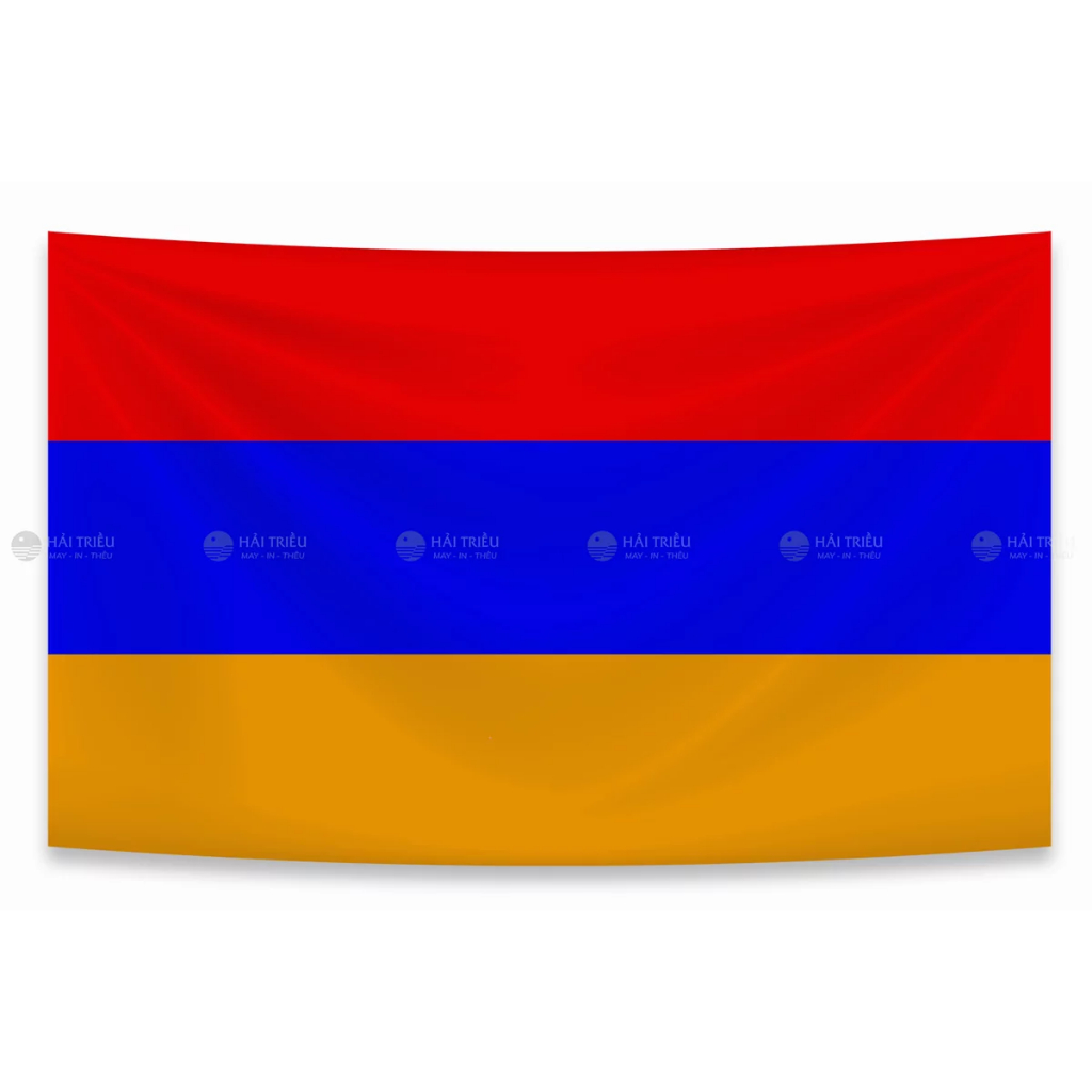 Cờ Armenia | In 2 mặt | Vải Kate cao cấp | May - In Cờ (Quốc Kỳ) các nước theo yêu cầu