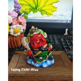 Tượng chibi Quan Công 9cm phong thủy may mắn